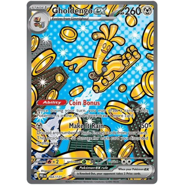 Scarlet & Violet Prismatic Evolutions 164/131 - Gholdengo ex [Special Illustration Rare]