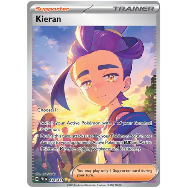 Scarlet & Violet Prismatic Evolutions 174/131 - Kieran [Special Illustration Rare]