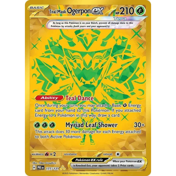 Scarlet & Violet Prismatic Evolutions 177/131 - Teal Mask Ogerpon ex [Hyper Rare]