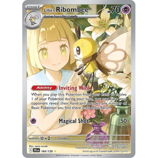 Scarlet & Violet - Journey Together 164/159 - Lillie's Ribombee [Illustration Rare]
