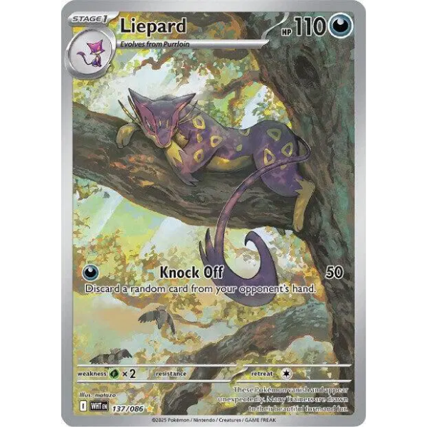 Scarlet & Violet White Flare 137/086 - Liepard [Illustration Rare]