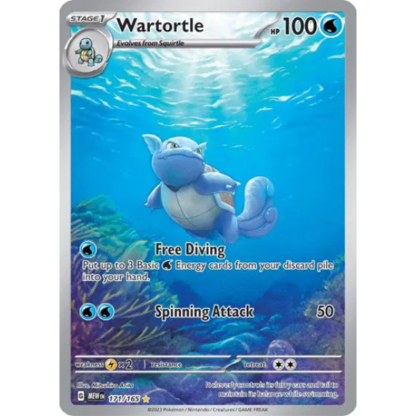Scarlet & Violet 151 171/165 - Wartortle [Illustration Rare]