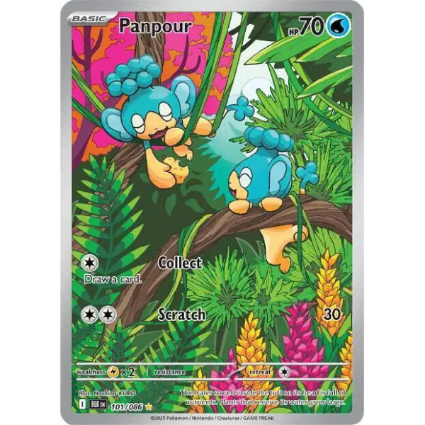 Scarlet & Violet - Black Bolt 101/086 - Panpour [Illustration Rare]