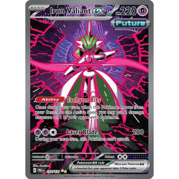Scarlet & Violet Prismatic Evolutions 157/131 - Iron Valiant ex [Special Illustration Rare]