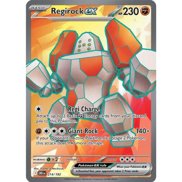 Scarlet & Violet - Destined Rivals 214/182 - Regirock ex [Ultra Rare]
