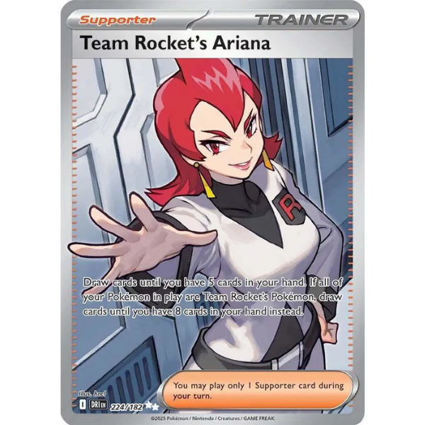 Scarlet & Violet - Destined Rivals 224/182 - Team Rocket's Ariana [Ultra Rare]
