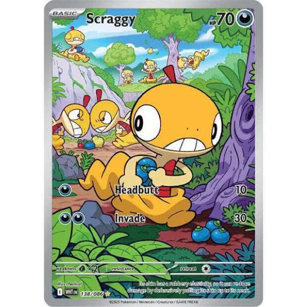 Scarlet & Violet White Flare 138/086 - Scraggy [Illustration Rare]