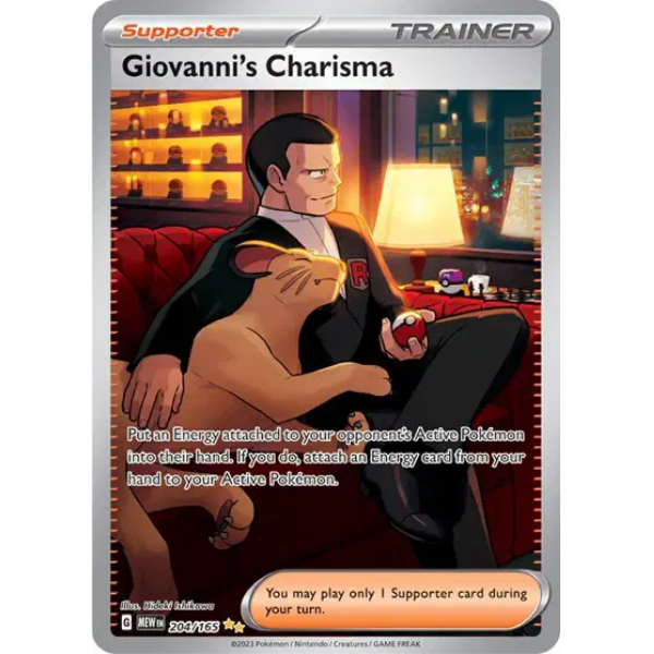 Scarlet & Violet 151 204/165 - Giovanni's Charisma [Special Illustration Rare]
