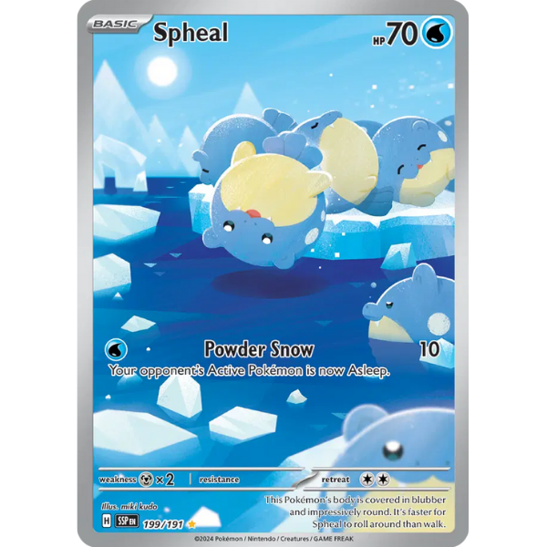 Scarlet & Violet Surging Sparks 199/191 - Spheal [Illustration Rare]