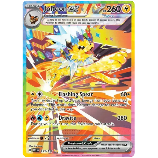 Scarlet & Violet Prismatic Evolutions 153/131 - Jolteon ex [Special Illustration Rare]
