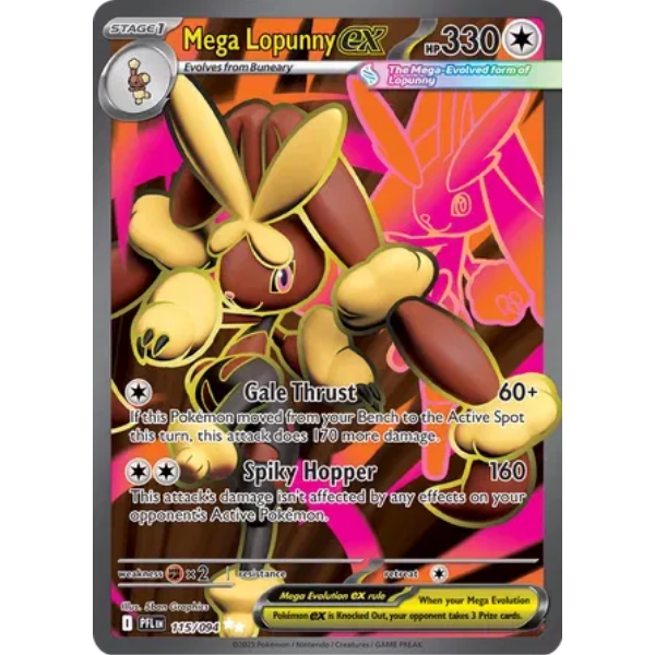 Mega Evolution - Phantasmal Flames 115/094- Mega Lopunny ex [Ultra Rare]