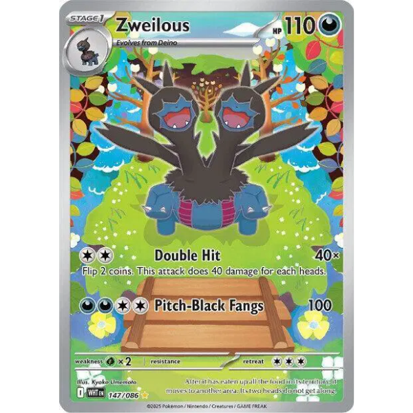 Scarlet & Violet White Flare 147/086 - Zweilous [Illustration Rare]