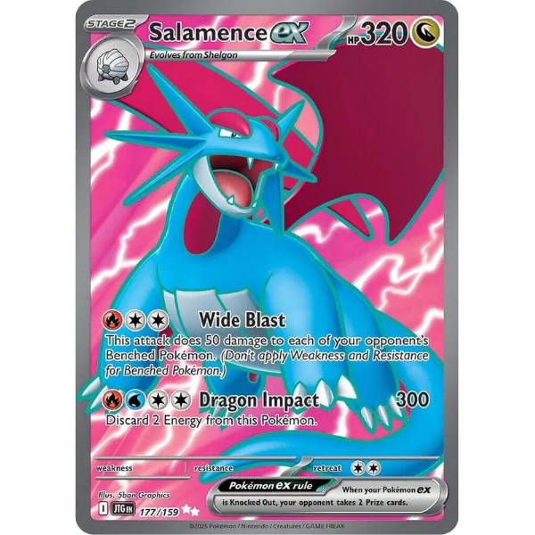 Scarlet & Violet - Journey Together 177/159 - Salamence ex [Ultra Rare]