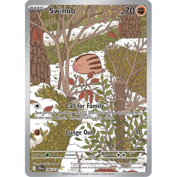 Scarlet & Violet - Journey Together 165/159 - Swinub [Illustration Rare]