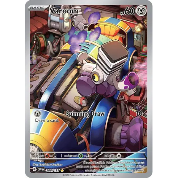 Scarlet & Violet Obsidian Flames 206/197 - Varoom [Illustration Rare]