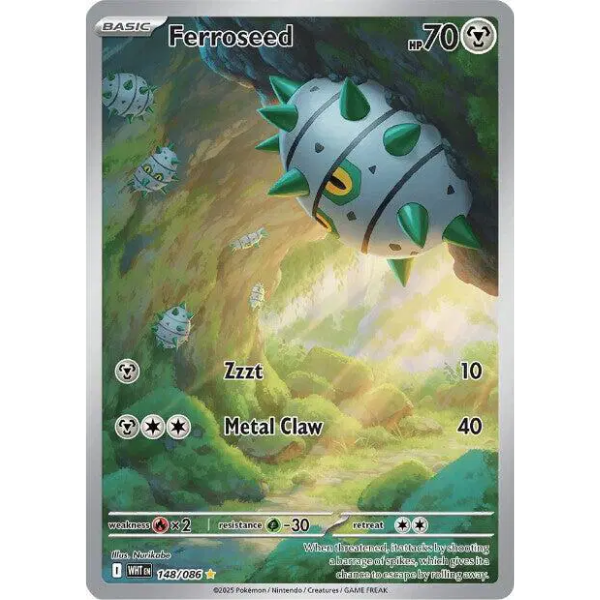 Scarlet & Violet White Flare 148/086 - Ferroseed [Illustration Rare]