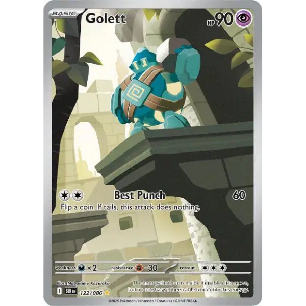 Scarlet & Violet - Black Bolt 122/086 - Golett [Illustration Rare]