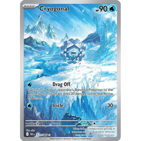 Scarlet & Violet - Black Bolt 111/086 - Cryogonal [Illustration Rare]