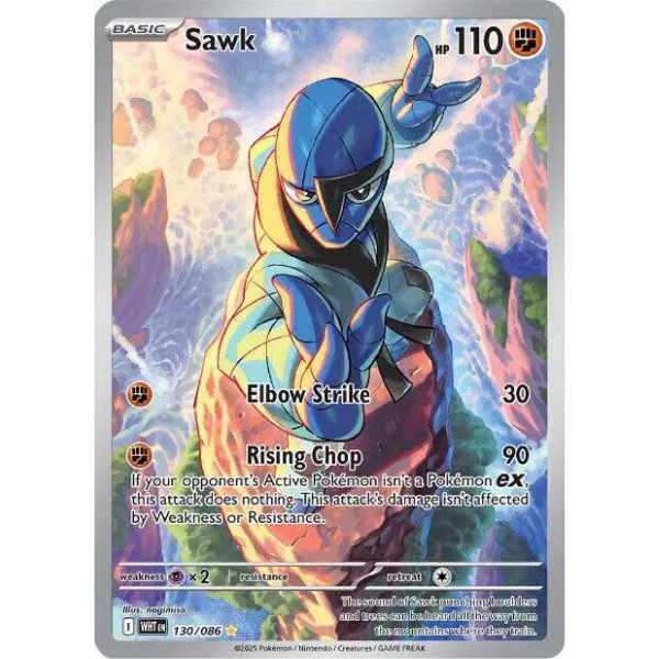Scarlet & Violet White Flare 130/086 - Sawk [Illustration Rare]