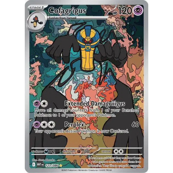 Scarlet & Violet White Flare 123/086 - Cofagrigus [Illustration Rare]