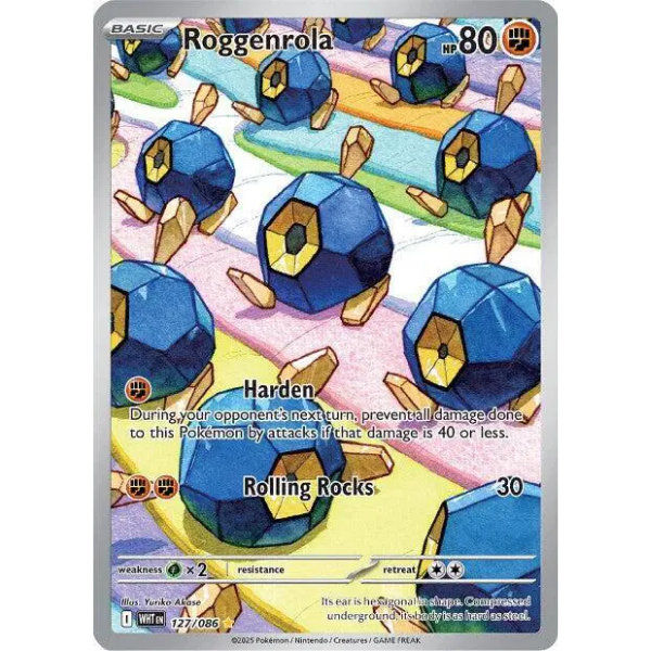 Scarlet & Violet White Flare 127/086 - Roggenrola [Illustration Rare]