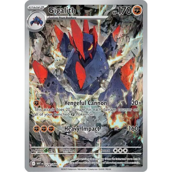Scarlet & Violet White Flare 129/086 - Gigalith [Illustration Rare]