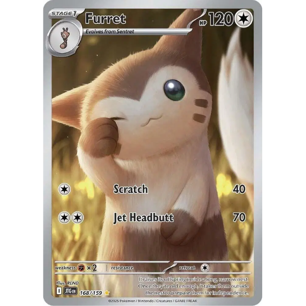 Scarlet & Violet - Journey Together 168/159 - Furret [Illustration Rare]
