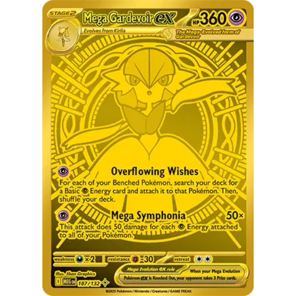 Mega Evolution Base 187/132 - Mega Gardevoir ex [Mega Hyper Rare]
