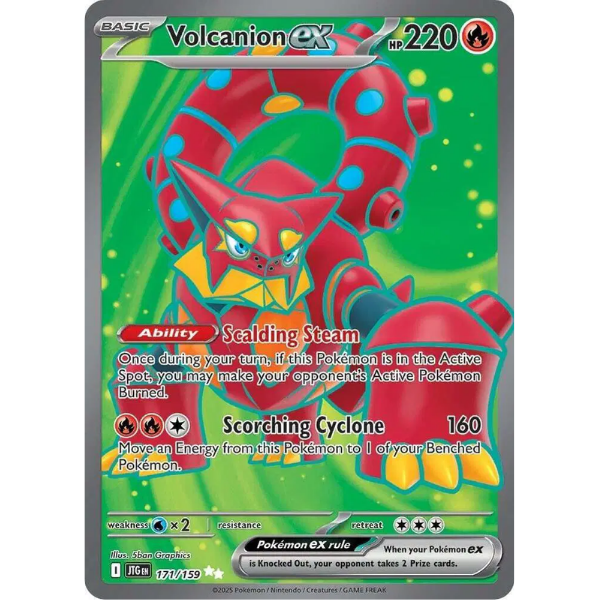 Scarlet & Violet - Journey Together 171/159 - Volcanion ex [Ultra Rare]