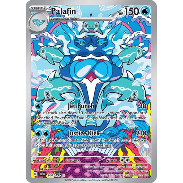 Scarlet & Violet Obsidian Flames 200/197 - Palafin [Illustration Rare]