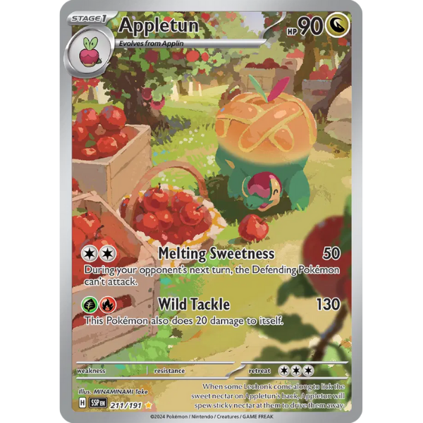 Scarlet & Violet Surging Sparks 211/191 - Appletun [Illustration Rare]