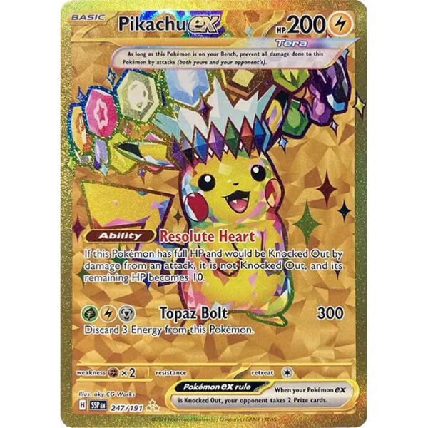 Scarlet & Violet Surging Sparks 247/191 - Pikachu ex [Hyper Rare]