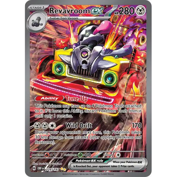 Scarlet & Violet Obsidian Flames 224/197 - Revavroom ex [Special Illustration Rare]