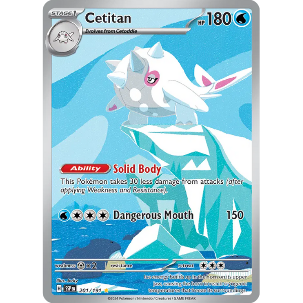 Scarlet & Violet Surging Sparks 201/191 - Cetitan [Illustration Rare]