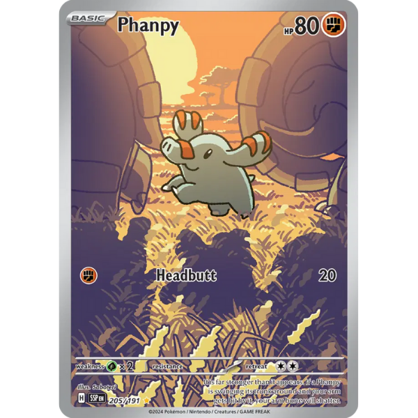 Scarlet & Violet Surging Sparks 205/191 - Phanpy [Illustration Rare]