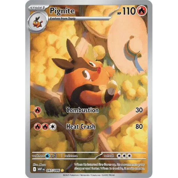 Scarlet & Violet White Flare 097/086 - Pignite [Illustration Rare]