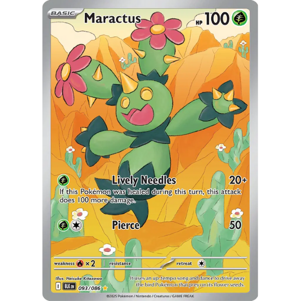 Scarlet & Violet - Black Bolt 093/086 - Maractus [Illustration Rare]