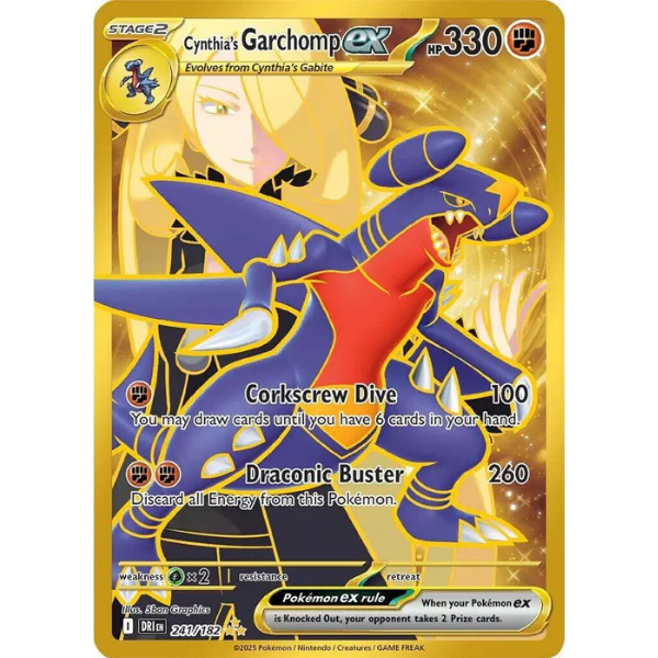 Scarlet & Violet - Destined Rivals 241/182 - Cynthia's Garchomp ex [Hyper Rare]