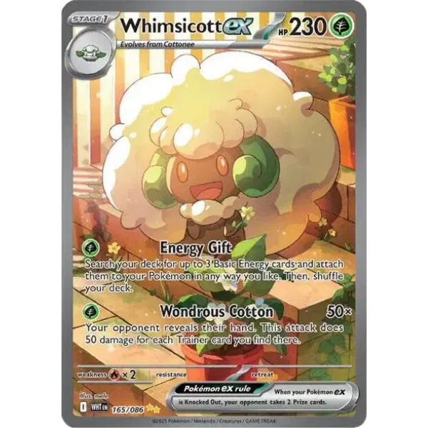 Scarlet & Violet White Flare 165/086 - Whimsicott ex [Special Illustration Rare]