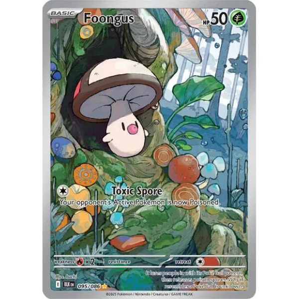 Scarlet & Violet - Black Bolt 095/086 - Foongus [Illustration Rare]