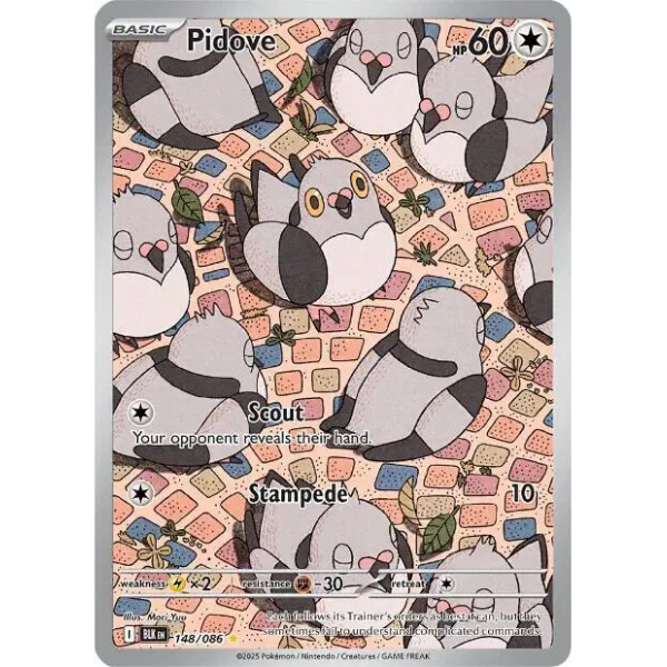 Scarlet & Violet - Black Bolt 148/086 - Pidove [Illustration Rare]