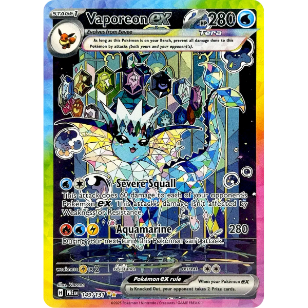 Scarlet & Violet Prismatic Evolutions 149/131 - Vaporeon ex [Special Illustration Rare]