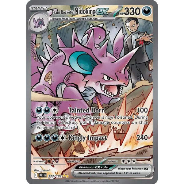 Scarlet & Violet - Destined Rivals 233/182 - Team Rocket's Nidoking ex [Special Illustration Rare]