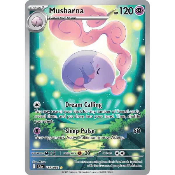 Scarlet & Violet - Black Bolt 117/086 - Musharna [Illustration Rare]