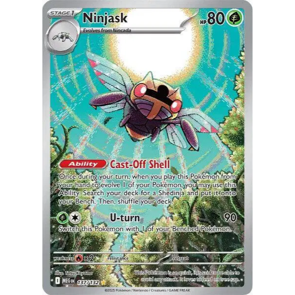 Mega Evolution Base 137/132 - Ninjask [Shiny Rare]