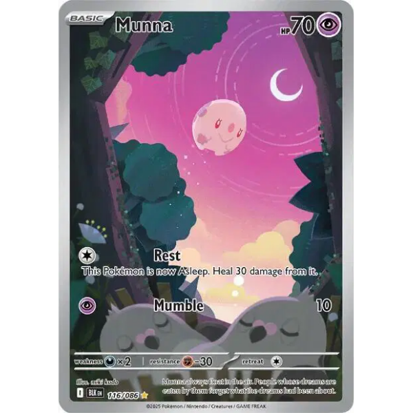 Scarlet & Violet - Black Bolt 116/086 - Munna [Illustration Rare]