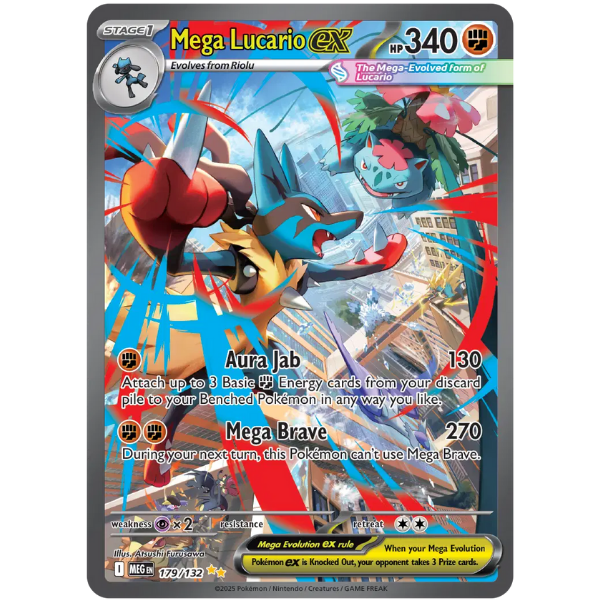 Mega Evolution Base 179/132 - Mega Lucario ex [Special Illustration Rare]