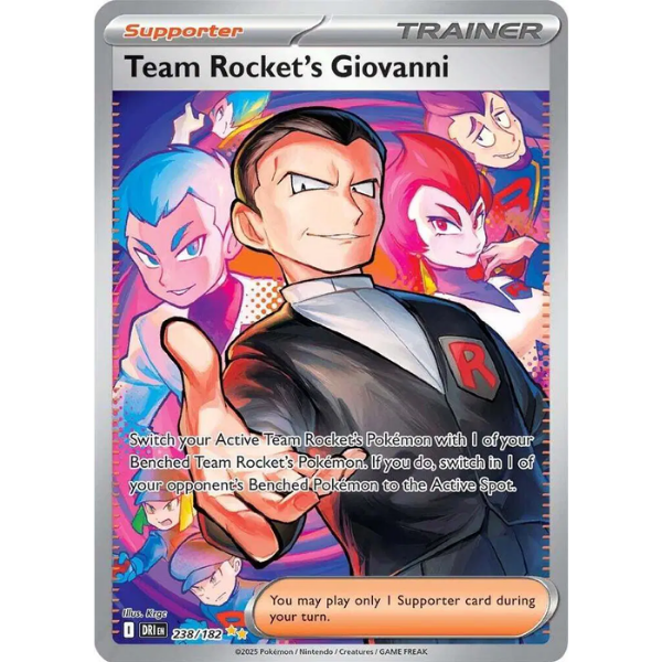 Scarlet & Violet - Destined Rivals 238/182 - Team Rocket's Giovanni [Special Illustration Rare]