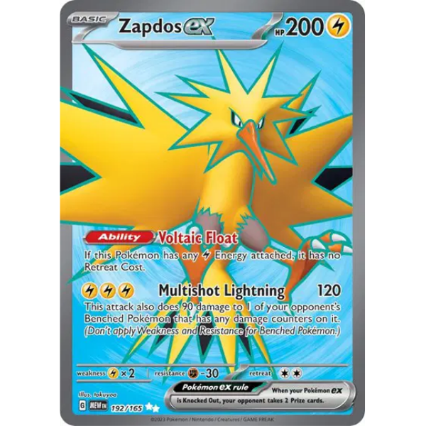 Scarlet & Violet 151 192/165- Zapdos ex [Ultra Rare]