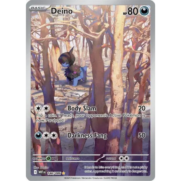 Scarlet & Violet White Flare 146/086 - Deino [Illustration Rare]